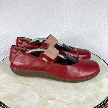 Clarks Collection Shoes Women 7.5 Red Medora Elie… - image 1