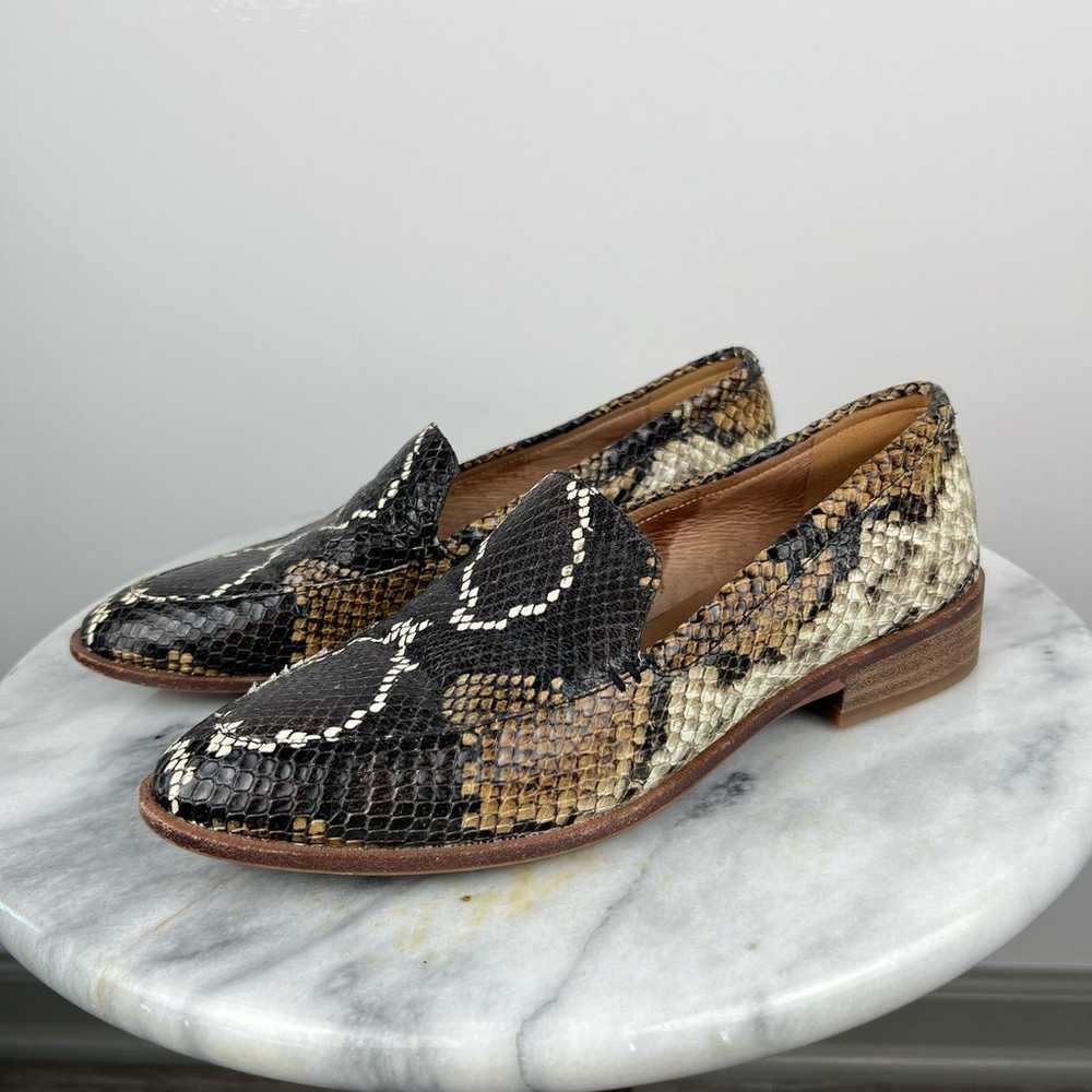 Madewell The Frances Loafer in Snake Embossed Lea… - image 1