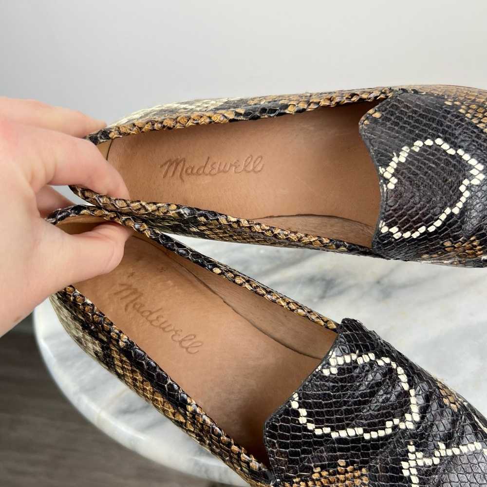 Madewell The Frances Loafer in Snake Embossed Lea… - image 8