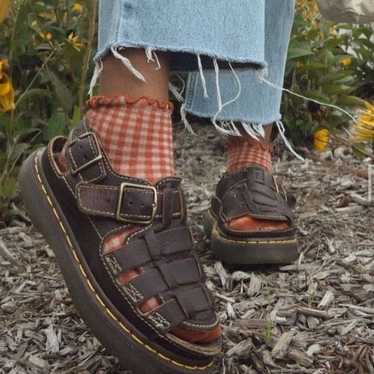 Vintage leather fisherman sandals - image 1