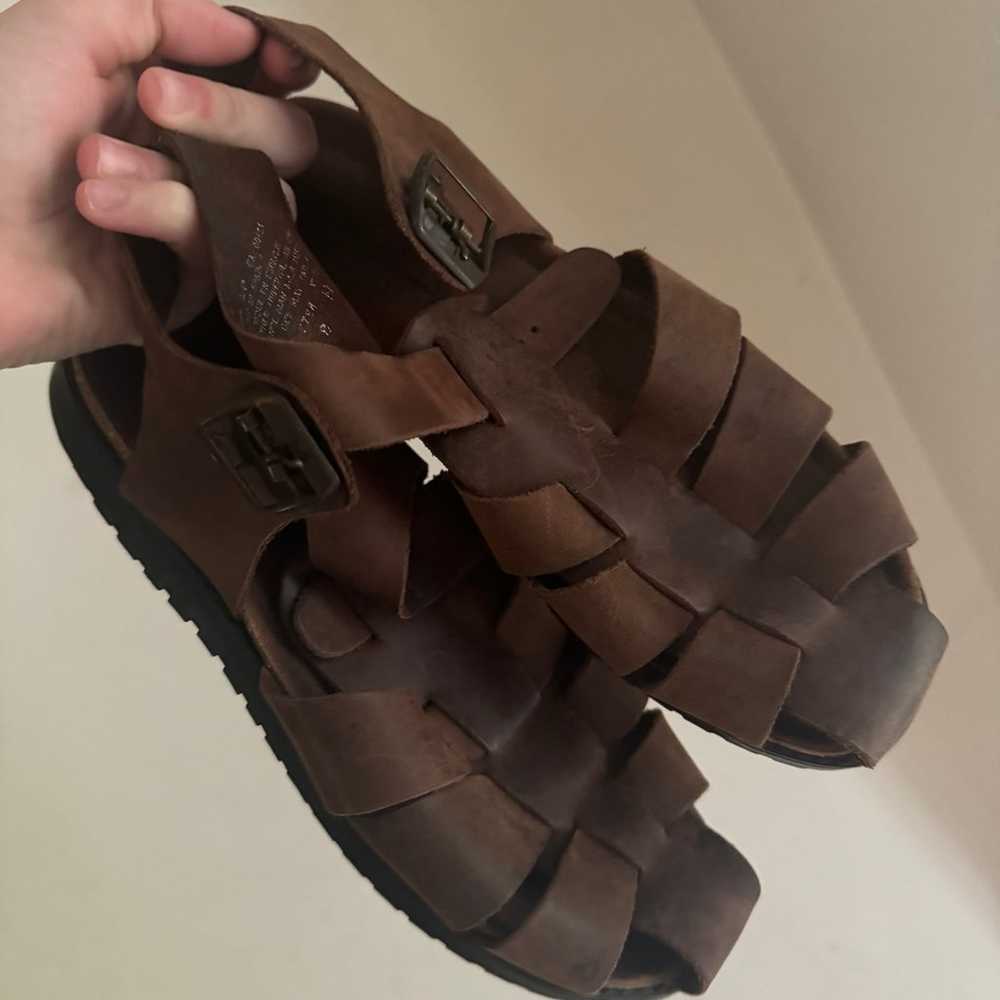 Vintage leather fisherman sandals - image 2