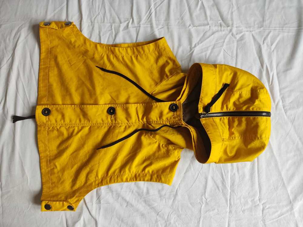 H&M × Marni Cropped Hooded Yellow Vest Jacket - image 1