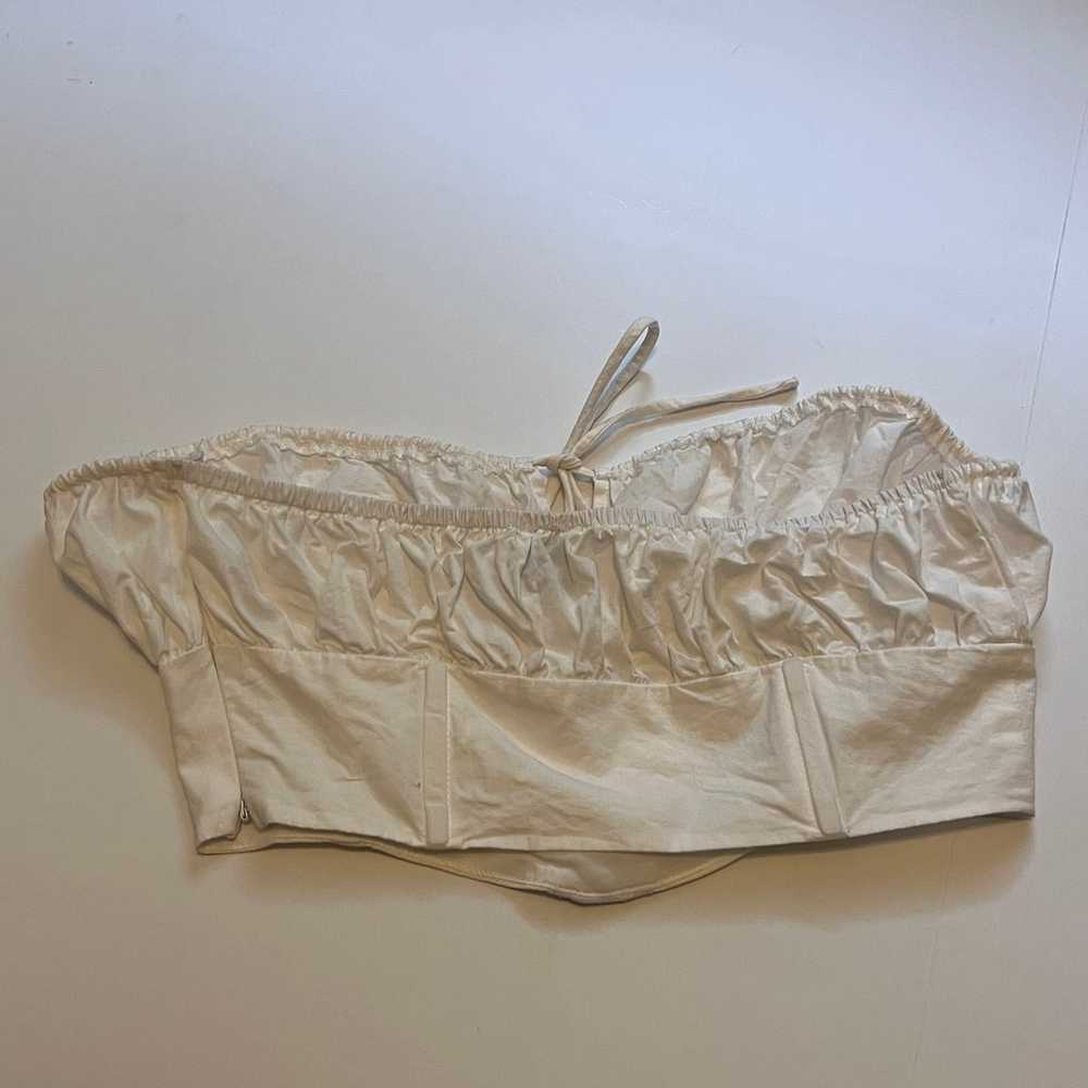 Princess Polly White Strapless Bandeau Corset Tie… - image 8