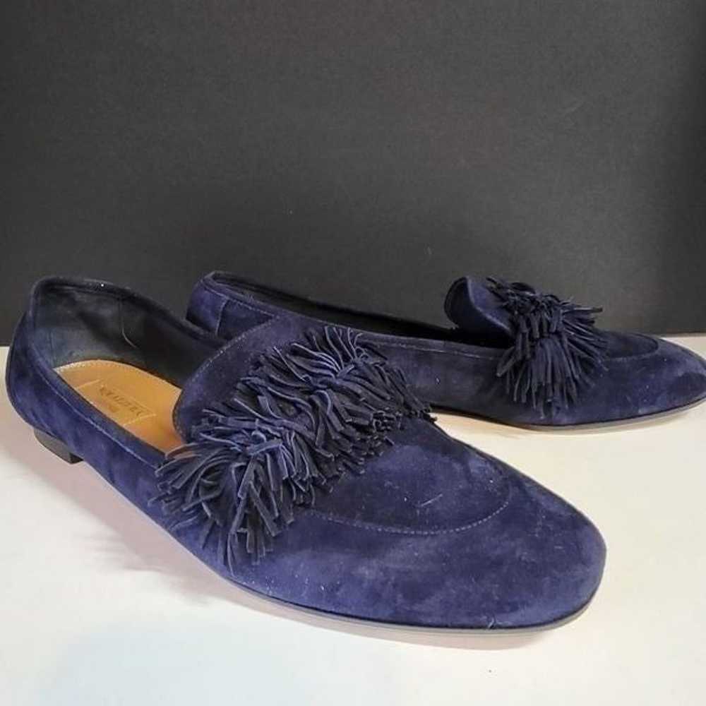 Aquazurra Firenze Navy Blue Suede Shoes - image 7