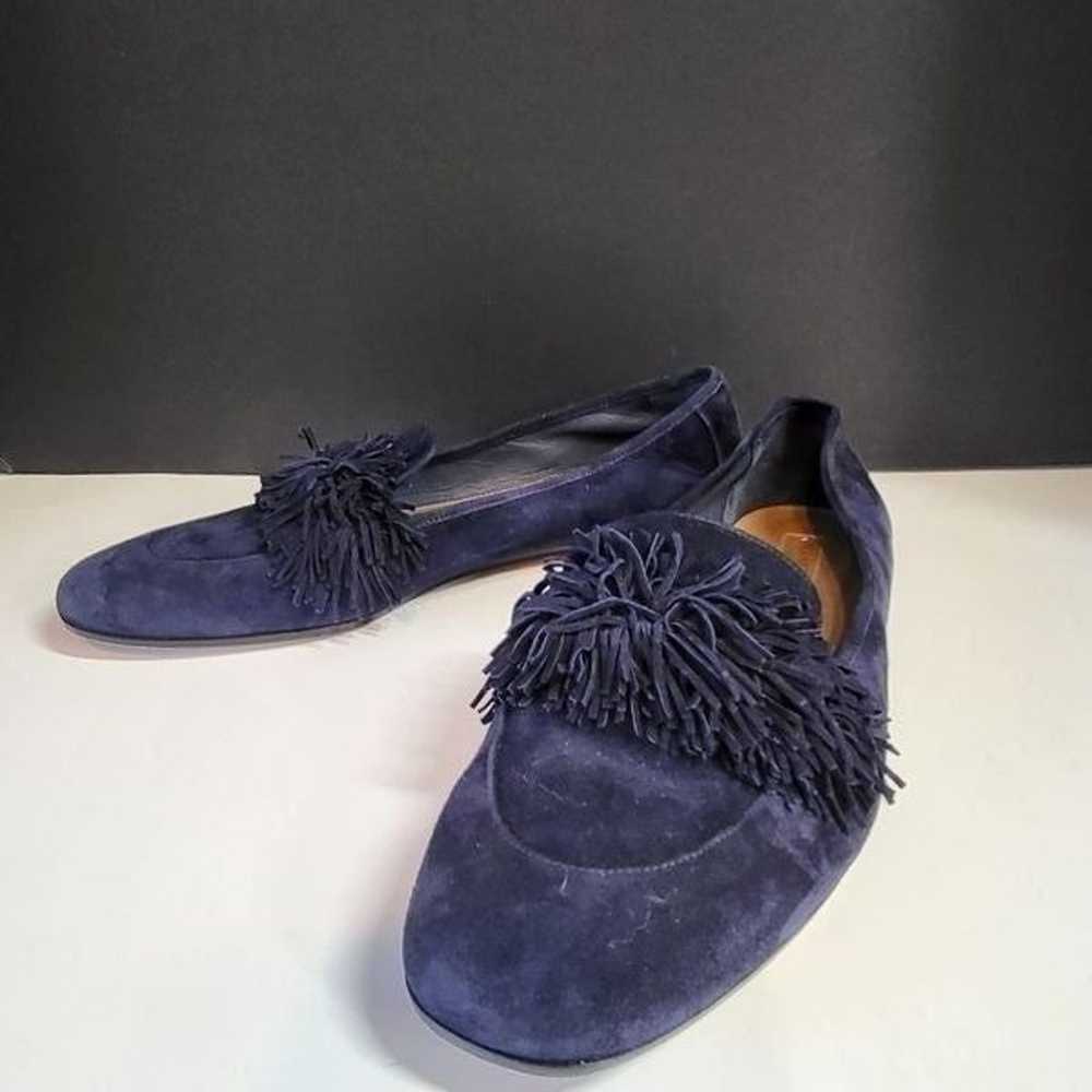 Aquazurra Firenze Navy Blue Suede Shoes - image 8