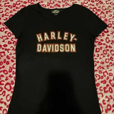 Vintage Harley Davidson rhinestone tee shirt