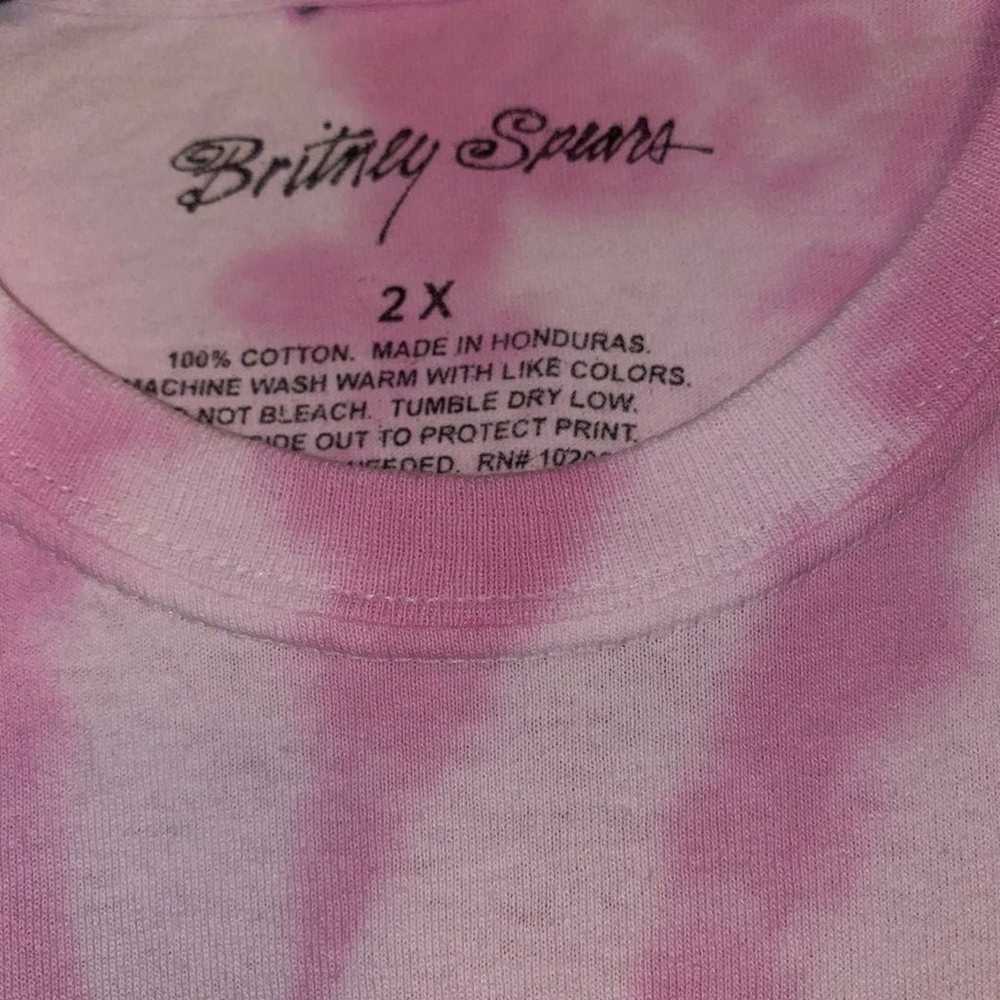 Britney Spears 90s Vtg Style Tie Dye Tee shirt sz… - image 3