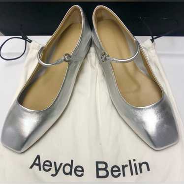 Aeyde Uma leather Mary Jane flats in Silver Color… - image 1