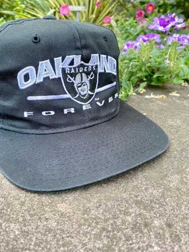 90s NFL Las Vegas Raiders vintageキャップ Vintage Oakland Raiders Black Dome Logo 7 Snapback Hat 90s