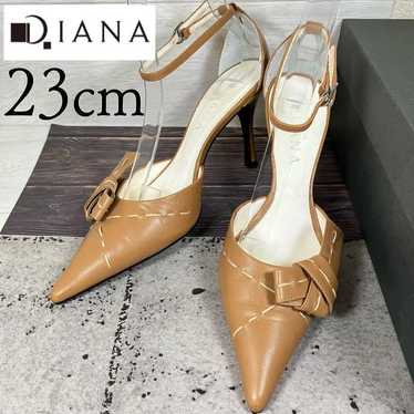 DIANA Diana 23 Ribbon Strap Sandals Pumps Brown - image 1