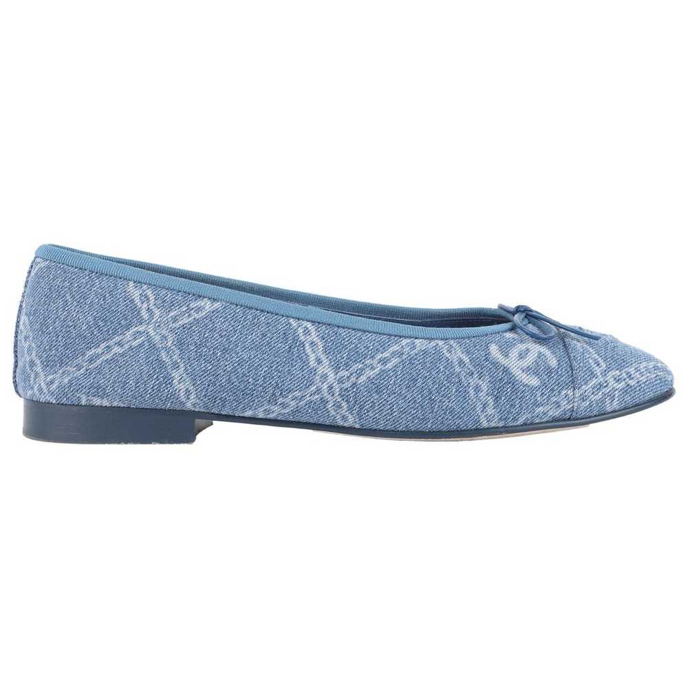 Chanel Cambon cloth ballet flats - image 1