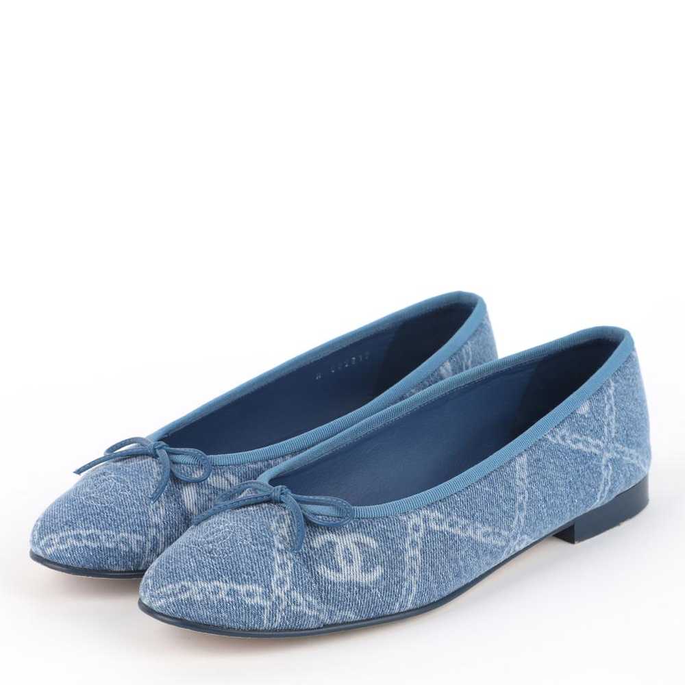 Chanel Cambon cloth ballet flats - image 2