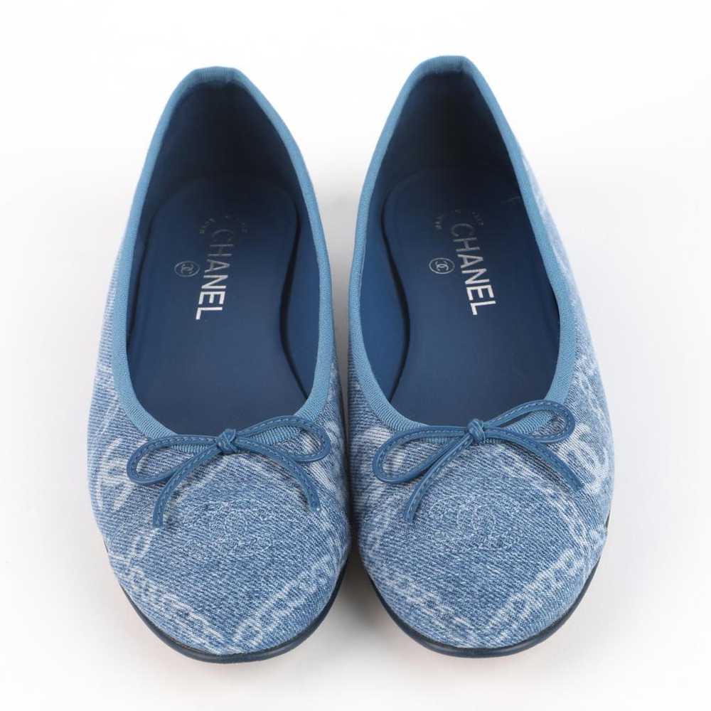 Chanel Cambon cloth ballet flats - image 3