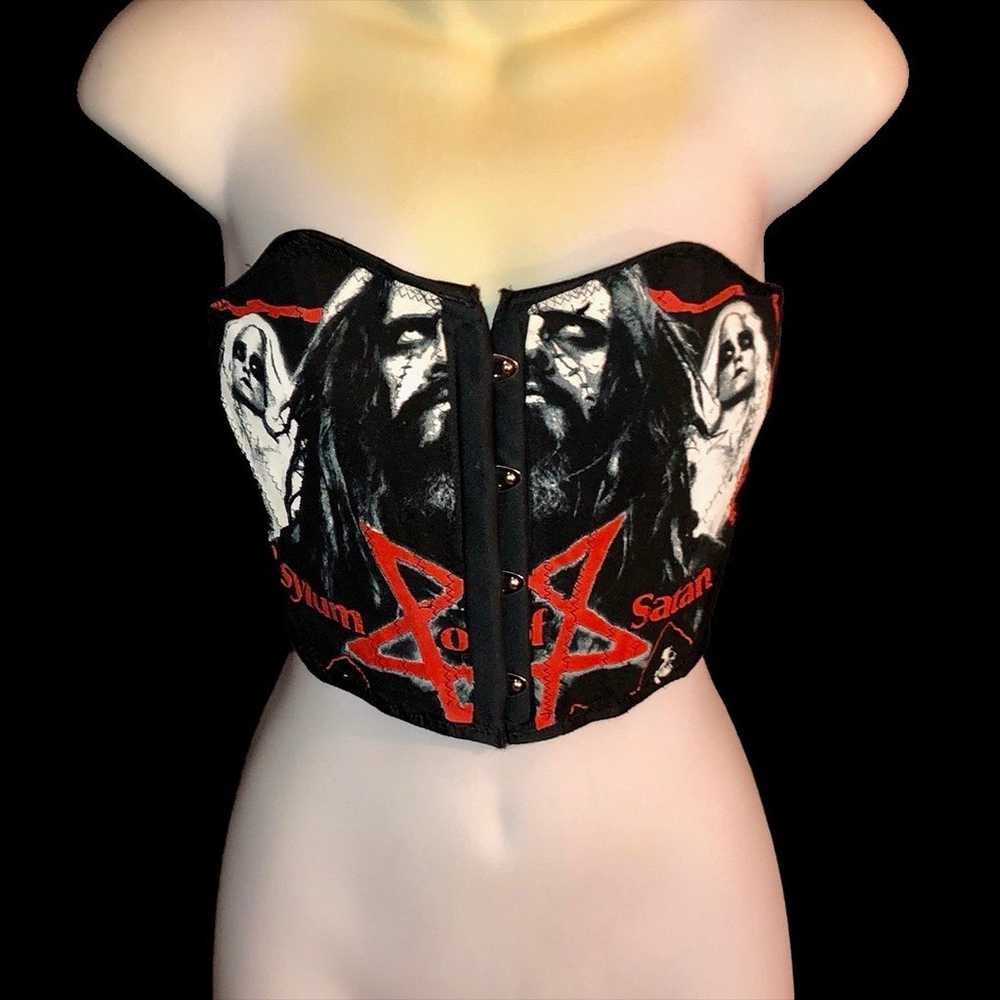 Rob Zombie cropped corset top - image 1