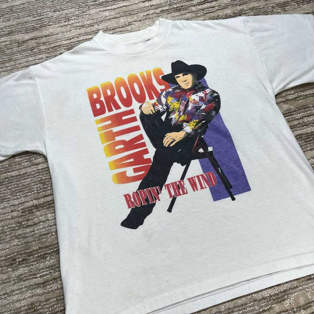 Other Vintage 90's Garth Brooks Ropin The Wind T-… - image 2