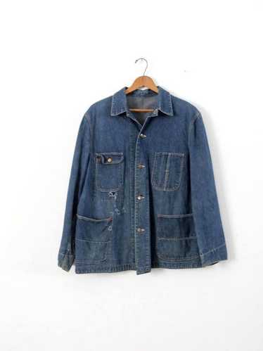1930s〜40s vintage cotton jacket Original Late 1930s 30s Early 1940s 40s Vintage Cream Cotton