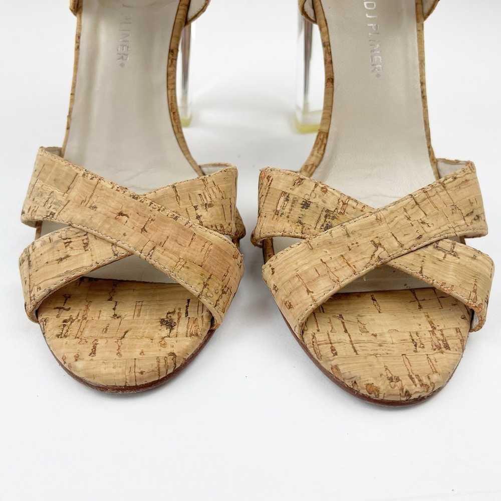 Donald J Pliner Women's Manda Natural Cork Lucite… - image 9