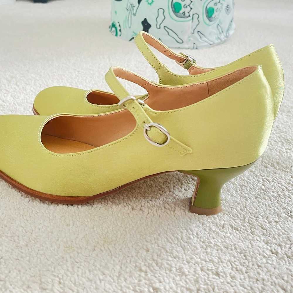 New! Green kitten heels - image 2