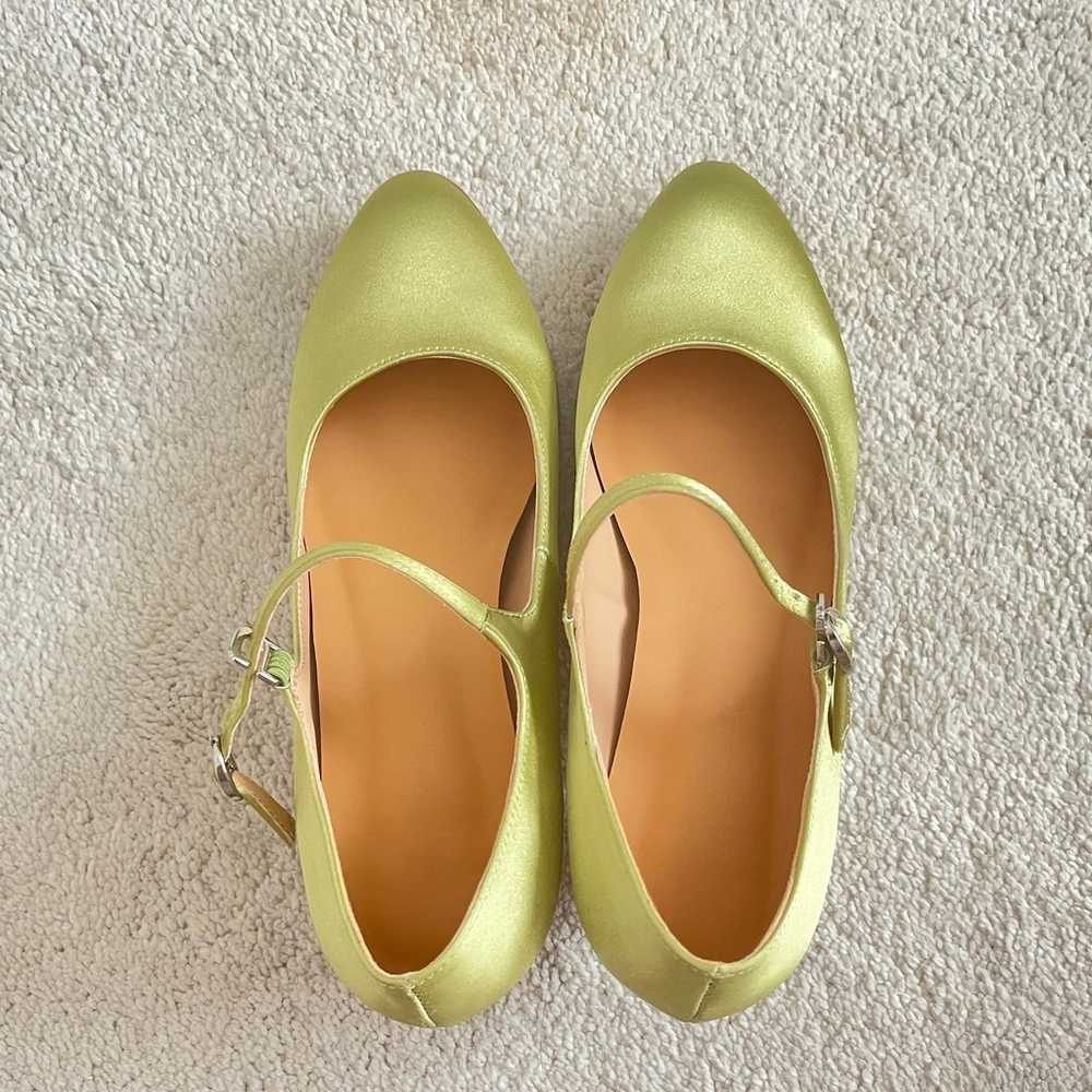 New! Green kitten heels - image 4