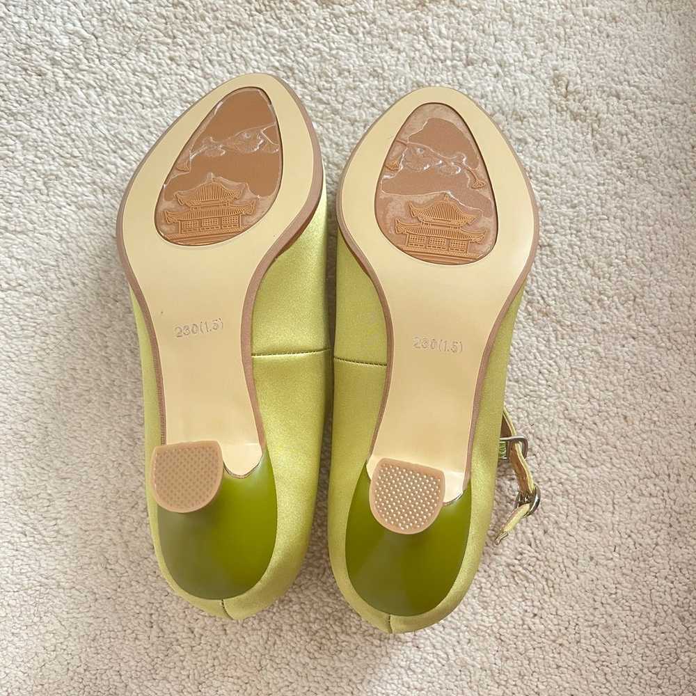 New! Green kitten heels - image 5