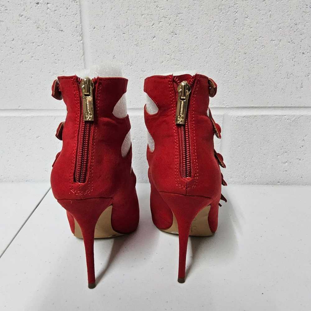 Jessica Simpson Women's 7.5 M Red Strappy Heels P… - image 3