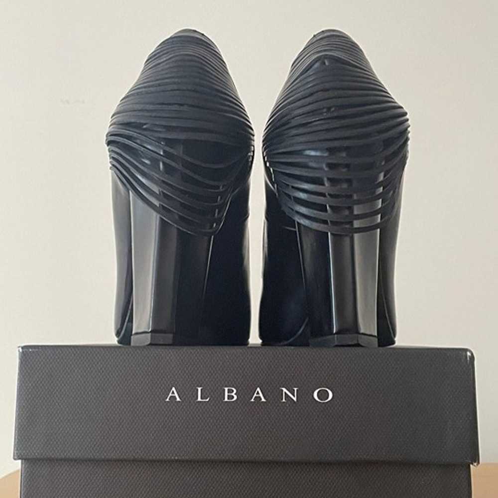 Albano Black Leather Pumps - image 2