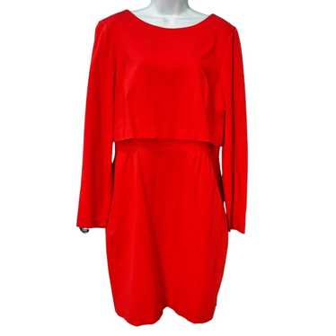 Trina Turk Trina Turk Red Long Sleeve Pilgrim Col… - image 1