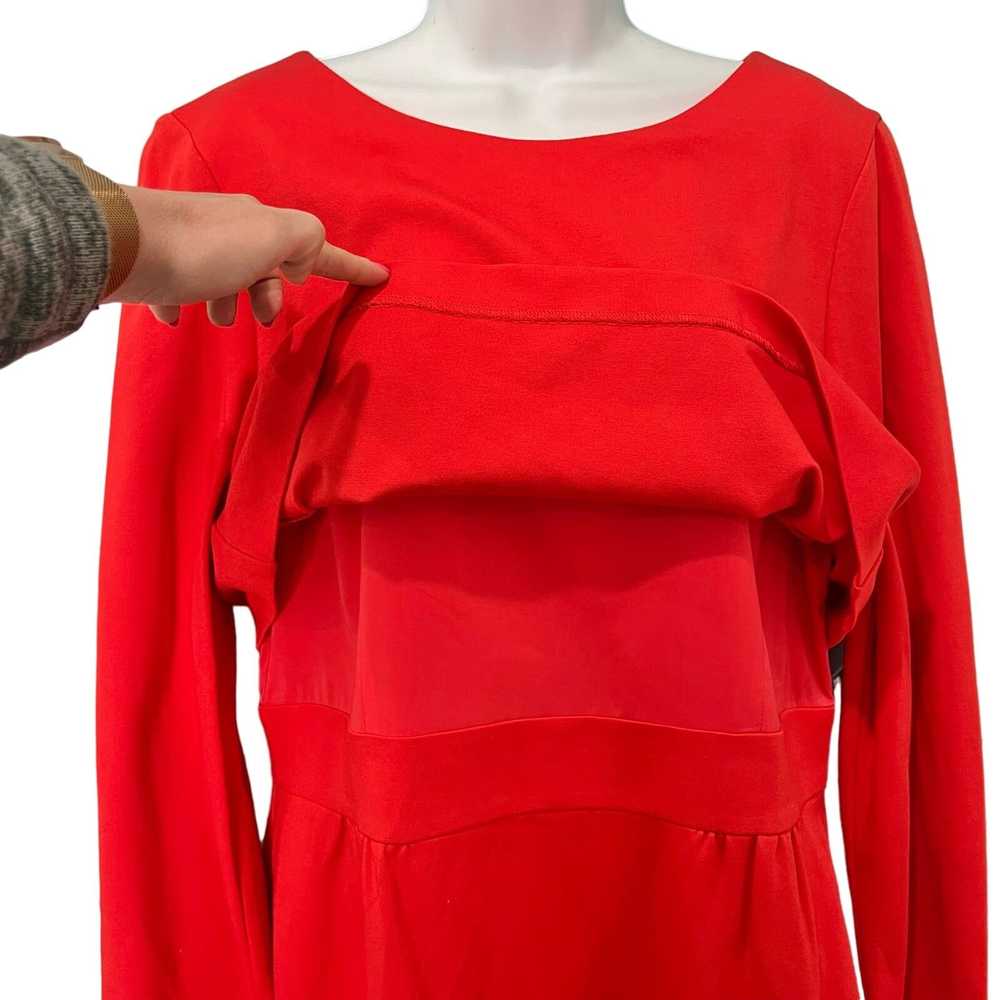 Trina Turk Trina Turk Red Long Sleeve Pilgrim Col… - image 7