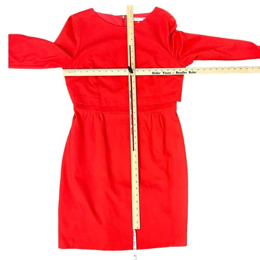 Trina Turk Trina Turk Red Long Sleeve Pilgrim Col… - image 9