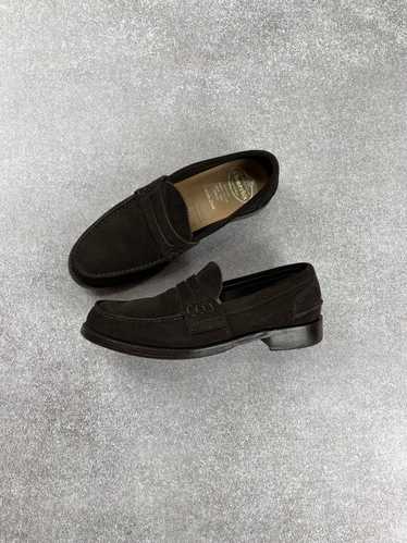 Churchs × Luxury Churchs Loafers Suede Leather Br… - image 1