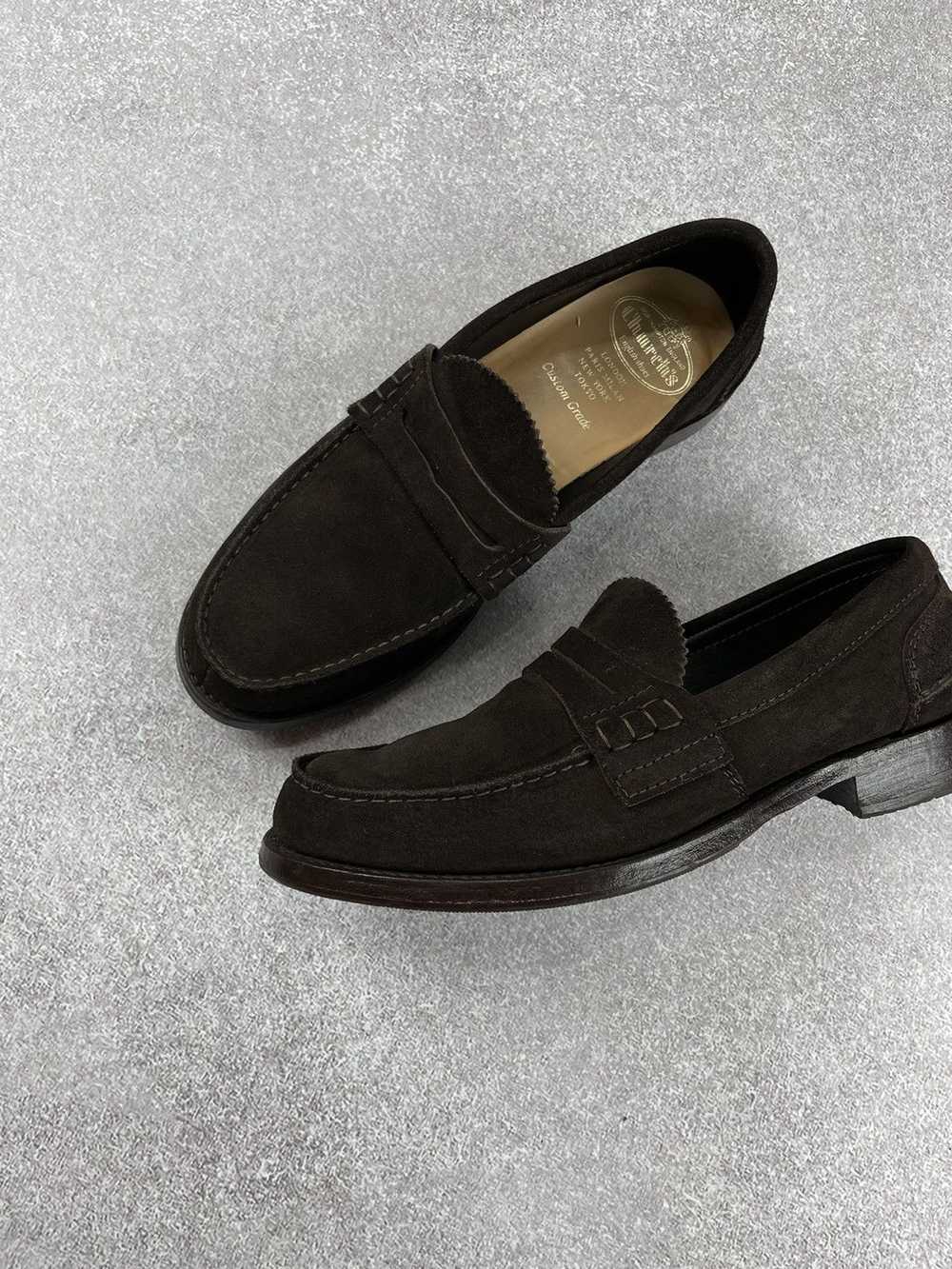 Churchs × Luxury Churchs Loafers Suede Leather Br… - image 2