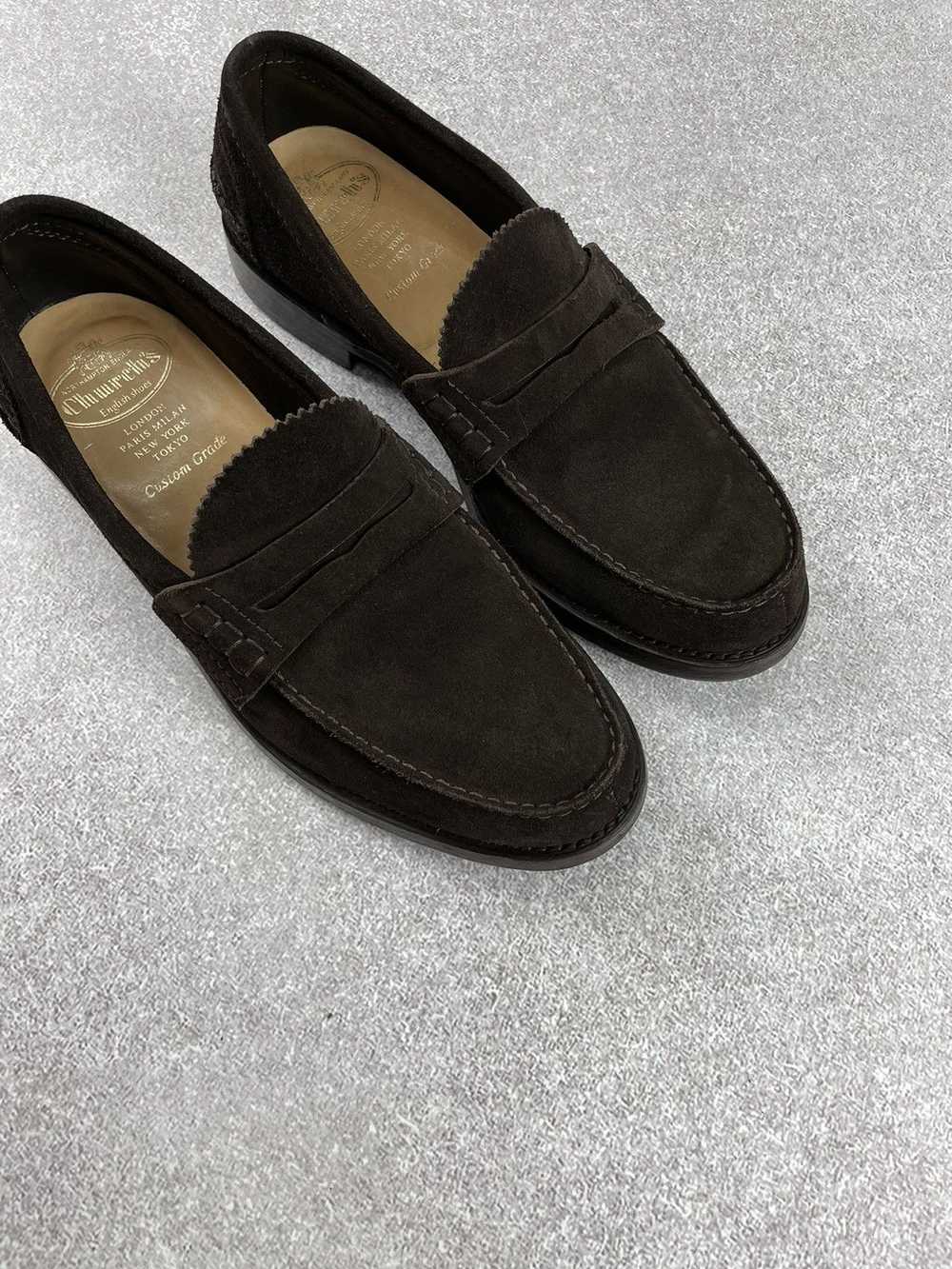 Churchs × Luxury Churchs Loafers Suede Leather Br… - image 3