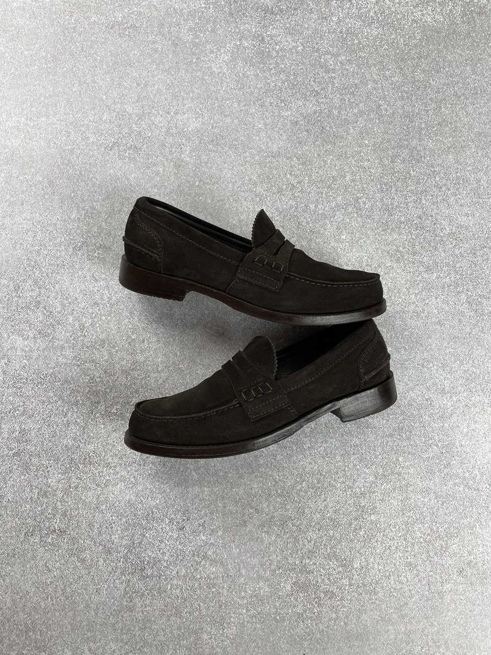 Churchs × Luxury Churchs Loafers Suede Leather Br… - image 6