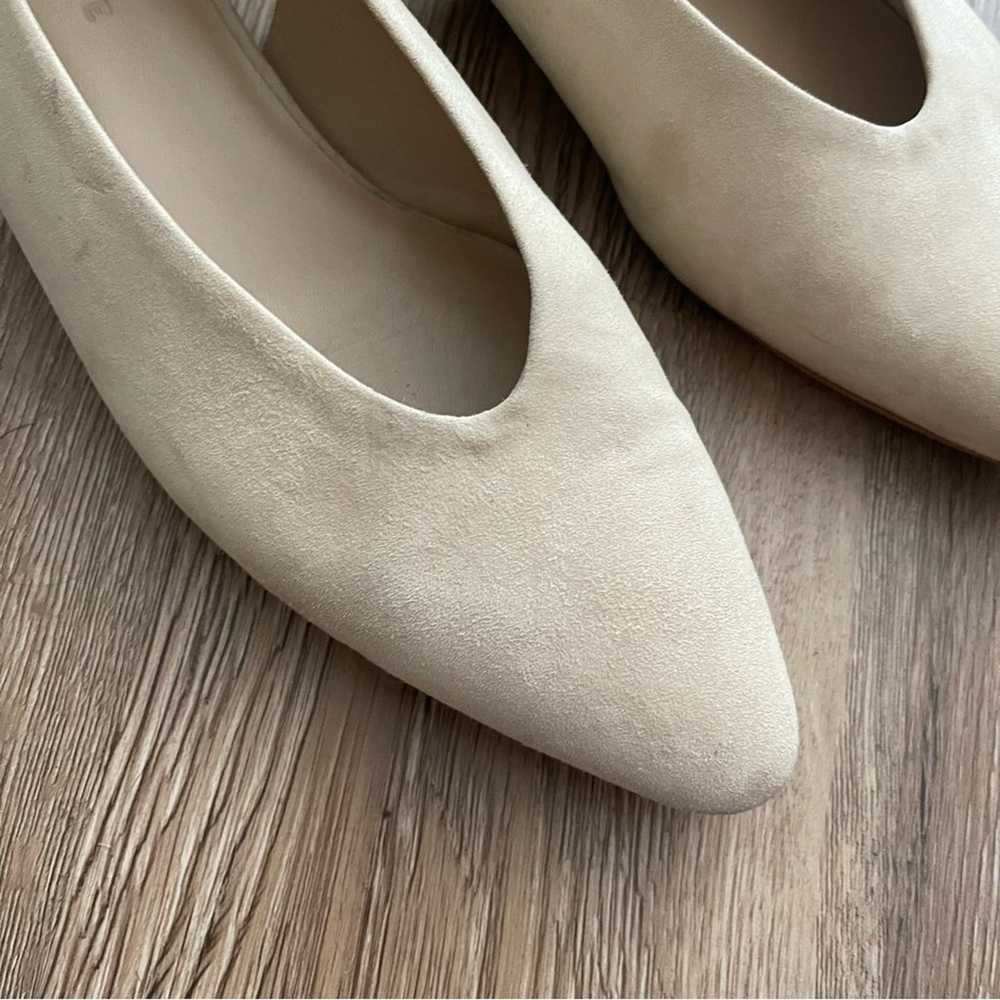 Everlane The Editor Beige Suede Slingback Balletc… - image 3