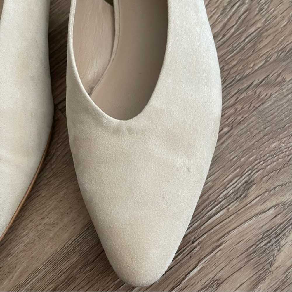 Everlane The Editor Beige Suede Slingback Balletc… - image 4