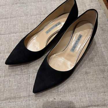 PELLICO Perico Black Suede Pointed-Toe Pumps