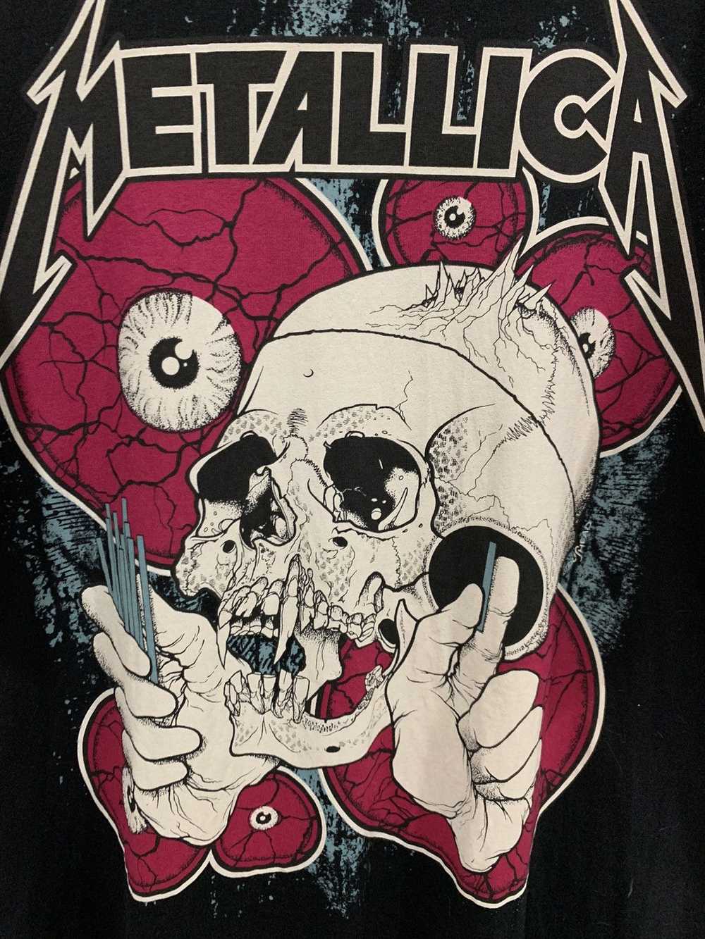 Band Tees × Metallica × Vintage Metallica Pushead… - image 3