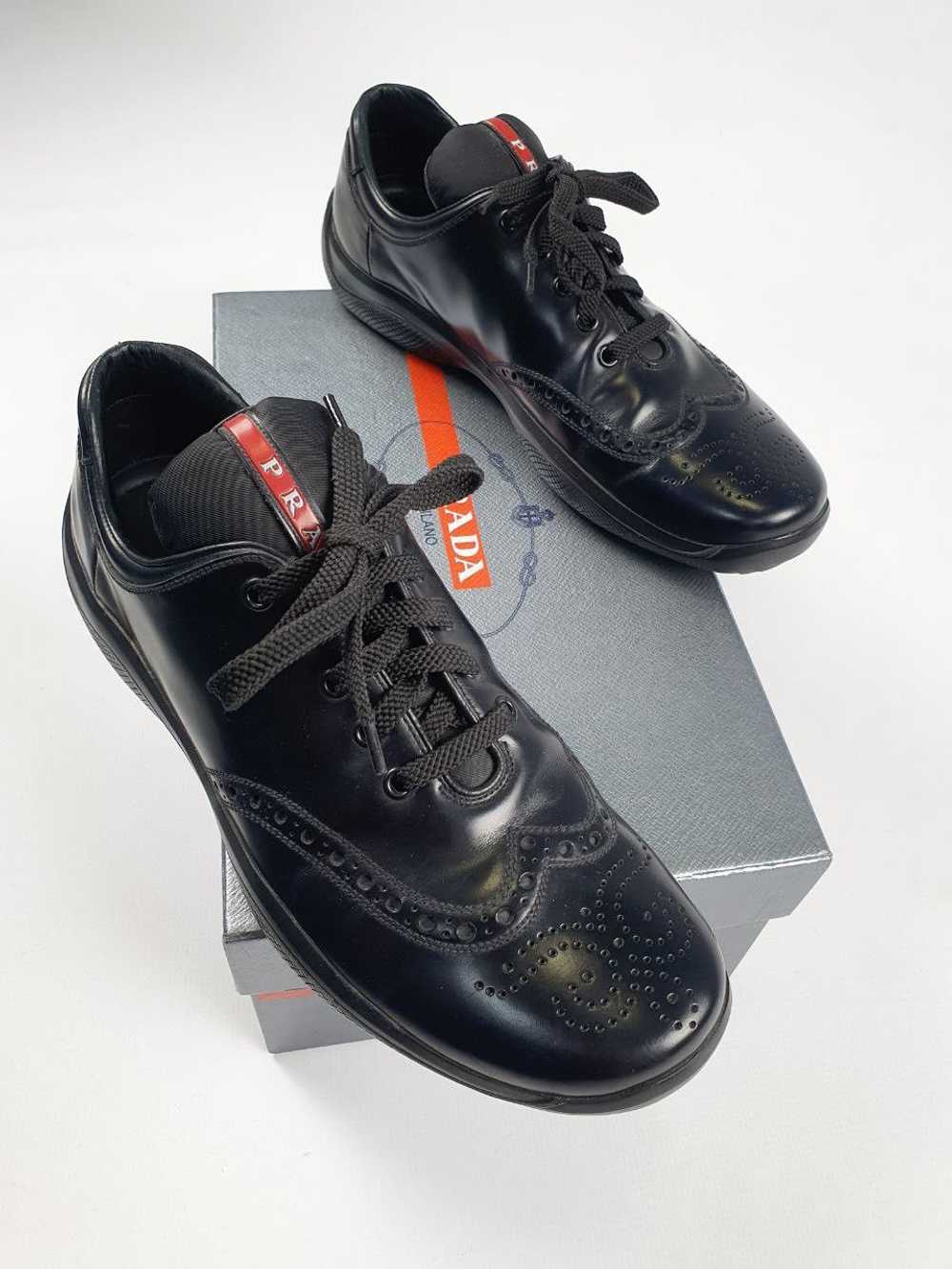 Prada Prada America's Cup Western Leather Sneakers - image 1