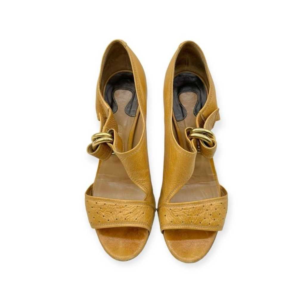 Chloe Ulissa Camel Peep Toe heels Size: 38/8 - image 2