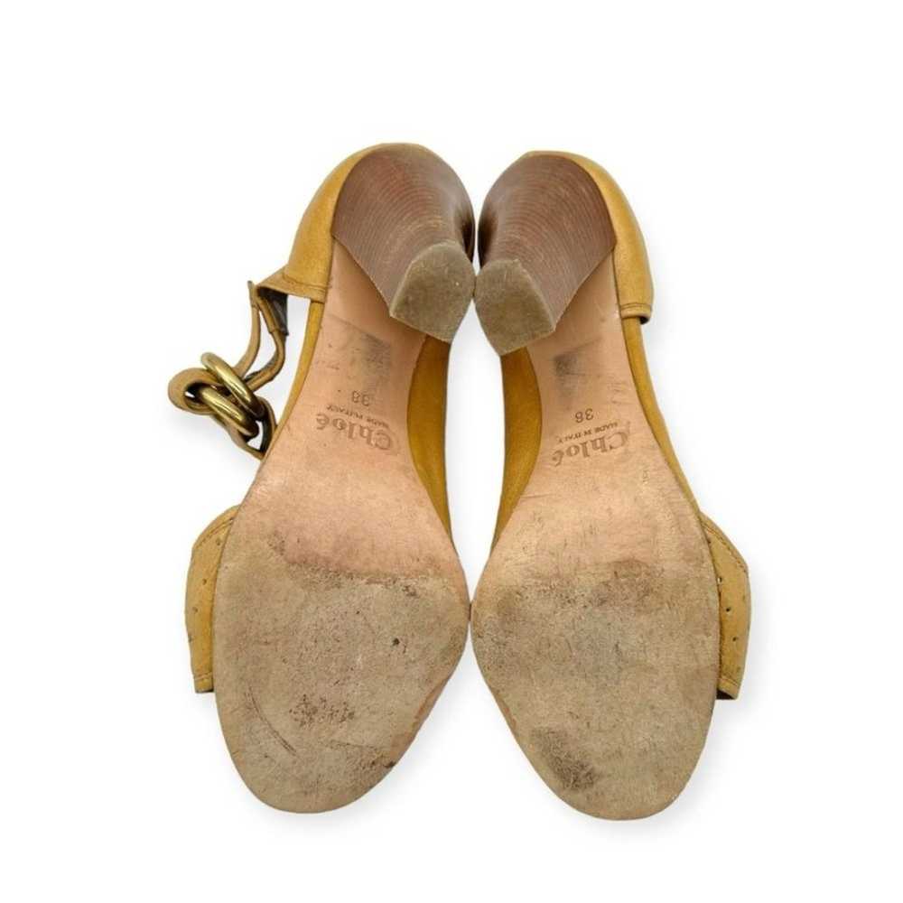 Chloe Ulissa Camel Peep Toe heels Size: 38/8 - image 8