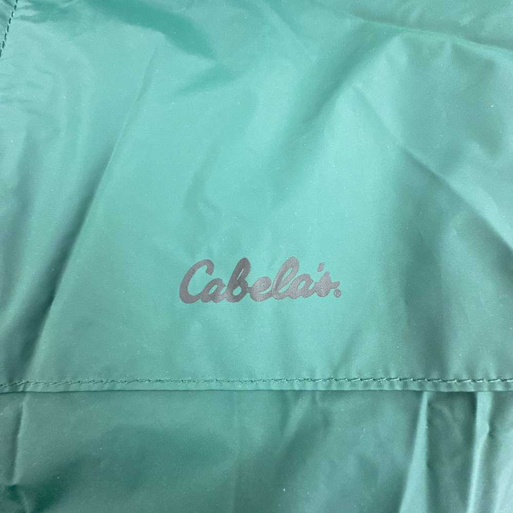 Cabelas Cabelas Raincoat Green Rain Jacket Hood P… - image 7