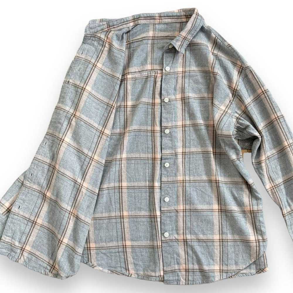 GU Flannel Check Shirt Long Sleeve Women's Cotton… - image 8