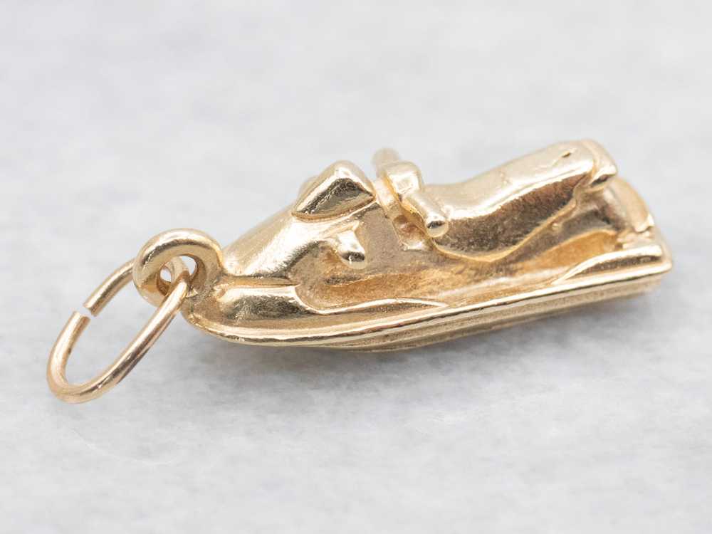 Sporty Gold Jetski Charm - image 1