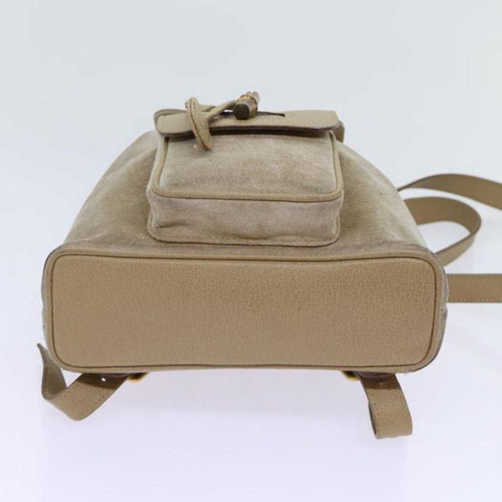 Gucci GUCCI Bamboo Backpack Suede Beige 003 3444 … - image 5