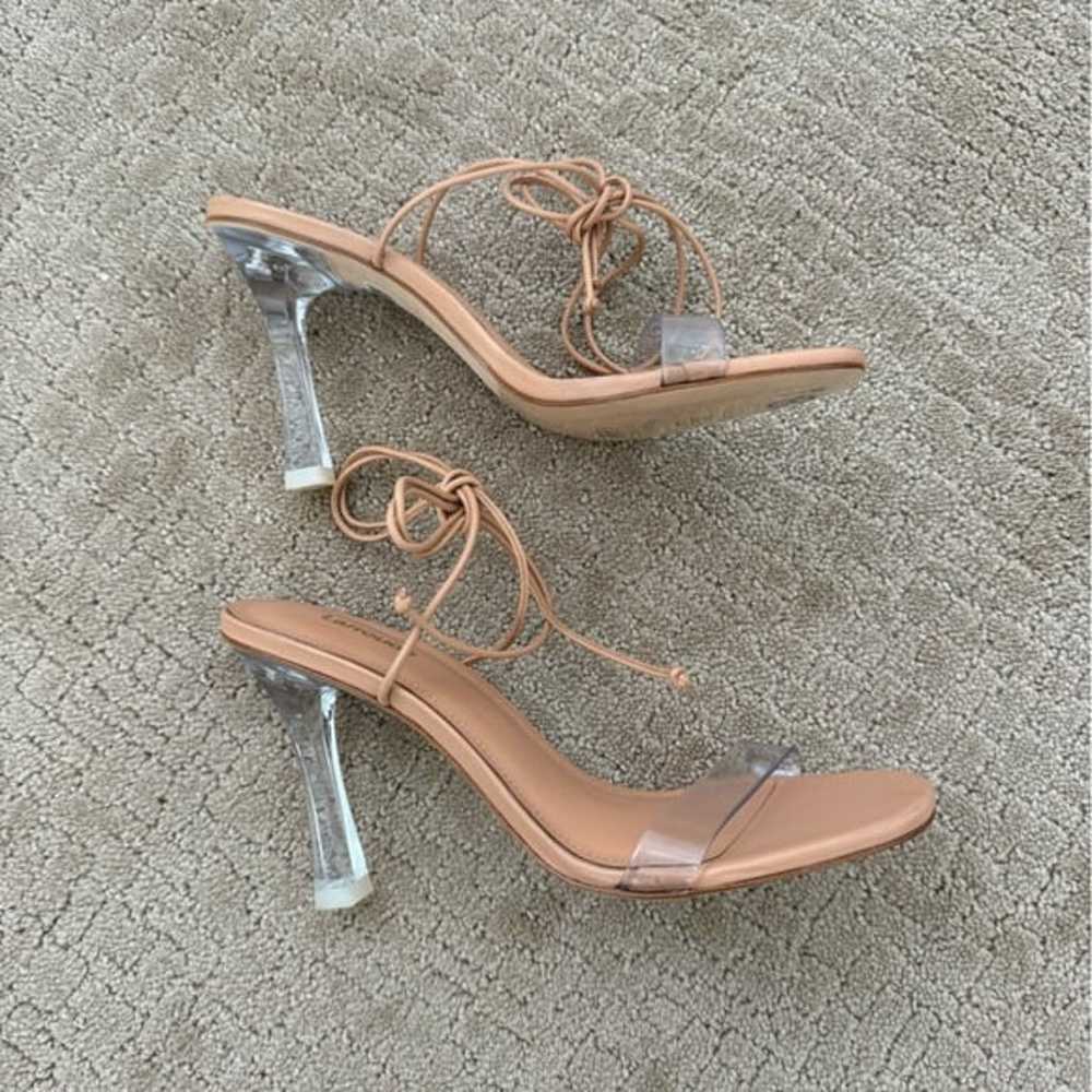 Larroude Gloria Heeled Transparent Strappy Sandal… - image 3