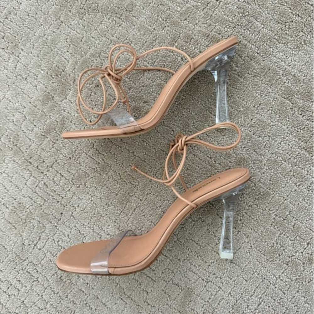 Larroude Gloria Heeled Transparent Strappy Sandal… - image 5