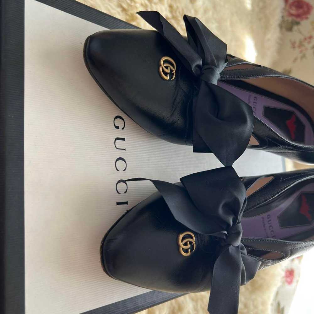 GUCCI Ribbon Pumps Size 36½ Black - image 2