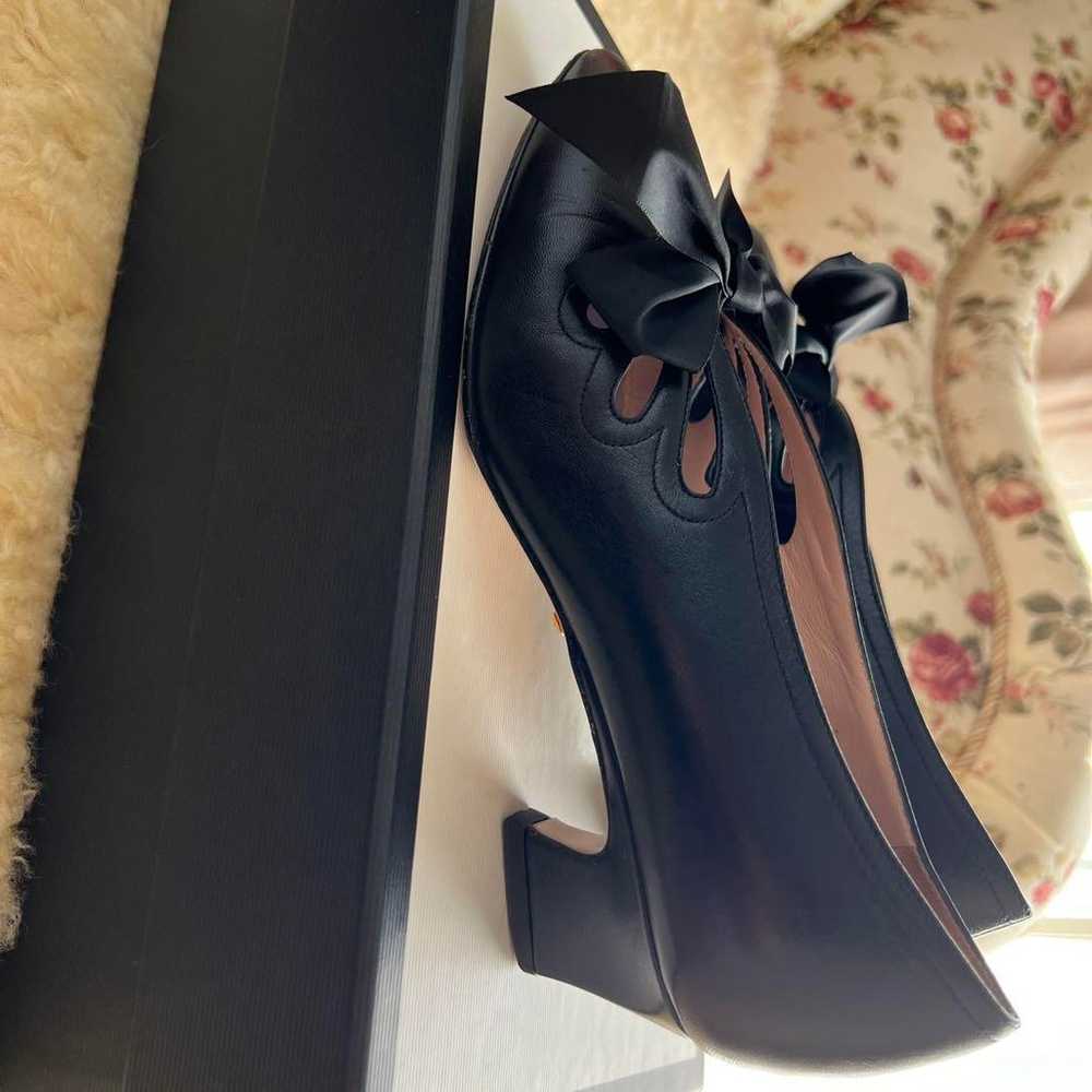 GUCCI Ribbon Pumps Size 36½ Black - image 4