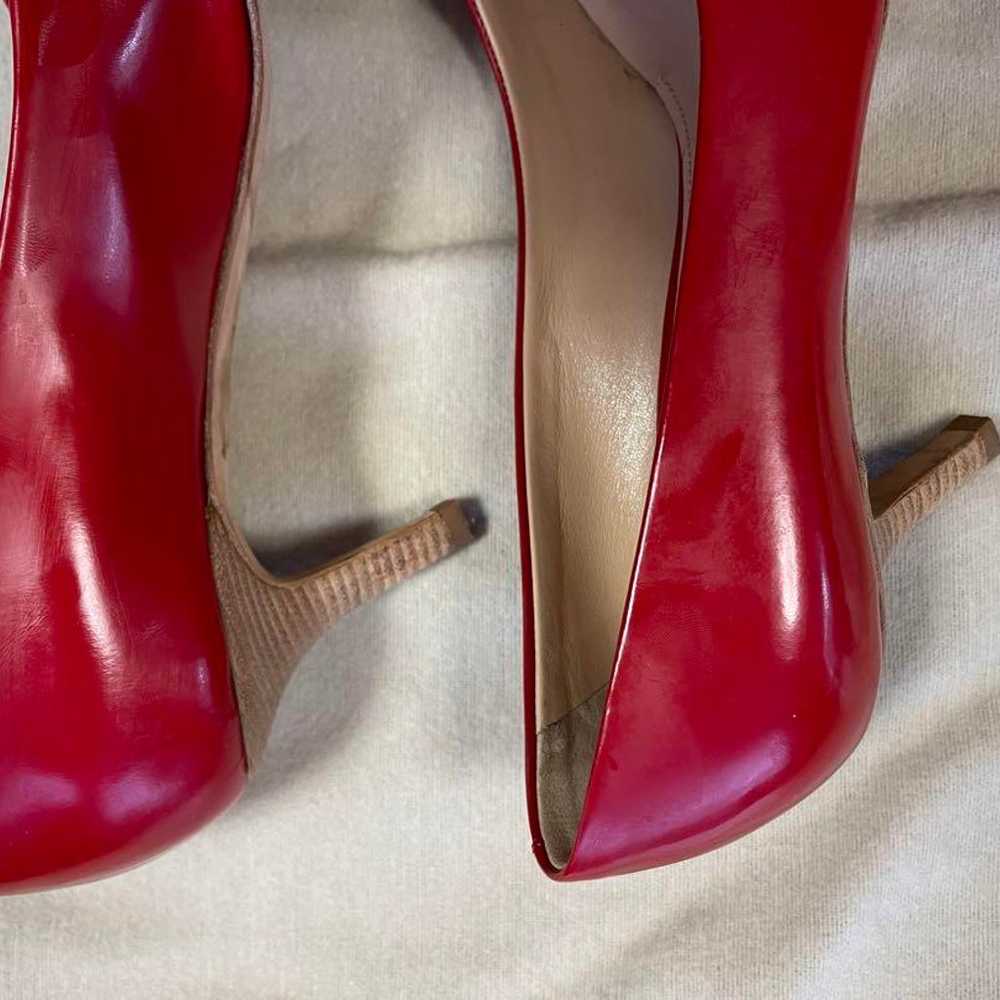 PELLICO Red Leather High Heel Pumps with approxim… - image 2