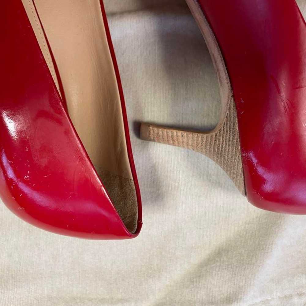 PELLICO Red Leather High Heel Pumps with approxim… - image 3